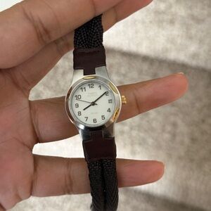 Timex vintage Silver and Brown Women's Watch